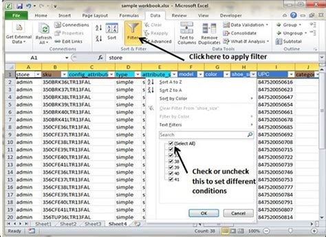 how to filter data in excel based on a list in another sheet