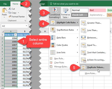 how to filter duplicates in excel using formula