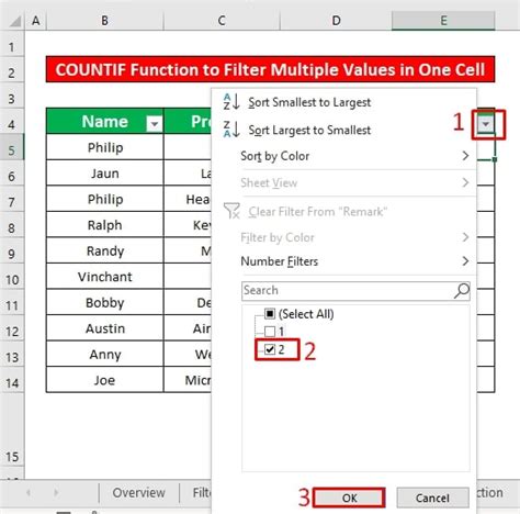 how to filter multiple text values in excel