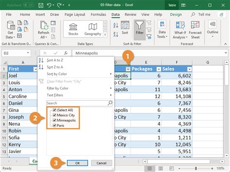 how to filter vertically in excel