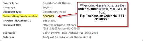 how to find a dissertation publication number
