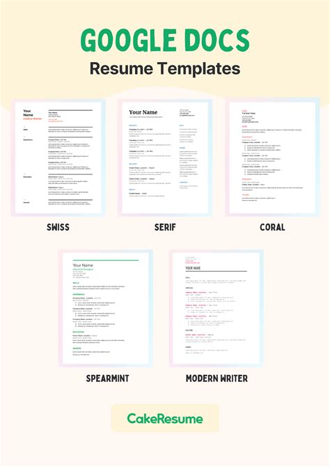 how to find a resume template on google docs