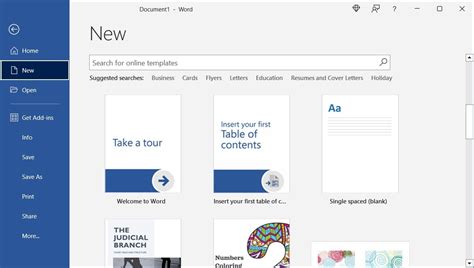 how to find a template on word