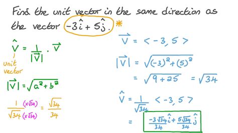 how to find a unit vector in the same direction as another vector