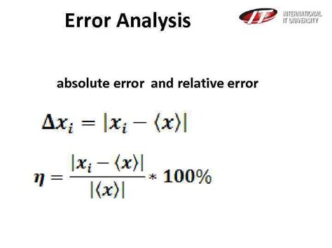 how to find absolute error in numerical analysis