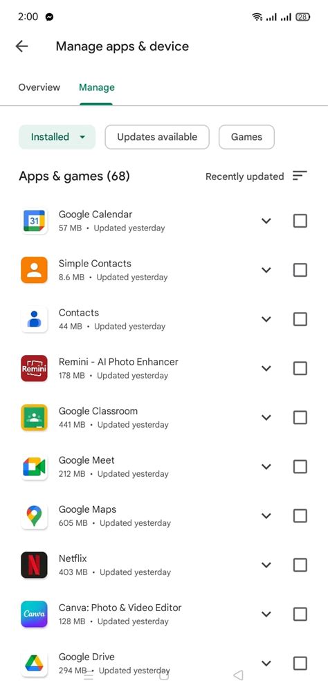 how to find all installed apps on android
