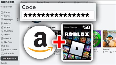 how to find amazon roblox gift card code