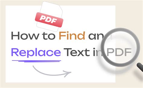 how to find and replace text in pdf