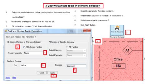 how to find and replace text in revit