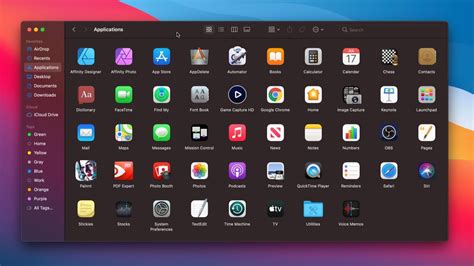 how to find application on mac