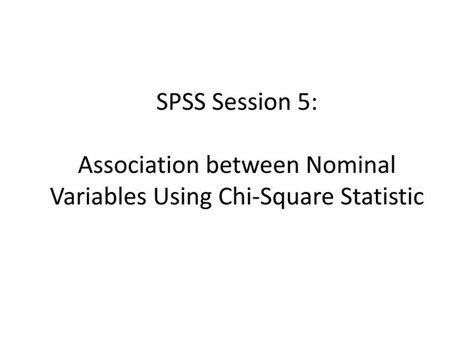 how to find association between two variables in spss