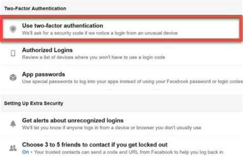how to find authentication on facebook