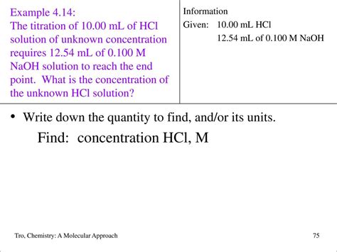 how to find concentration of hcl