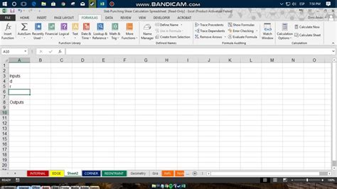 how to find defined variables in excel