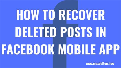 how to find deleted facebook posts on iphone