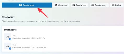 how to find draft post in facebook group