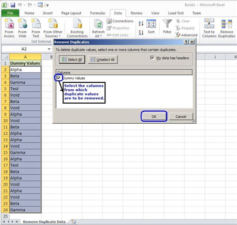 how to find duplicate words in excel