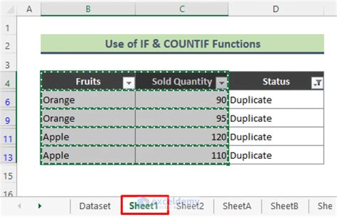 how to find duplicates in excel and copy to another sheet