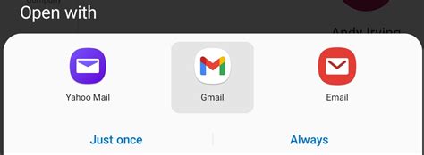how to find email app on android phone