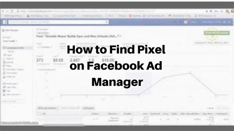 how to find facebook pixel in ads manager