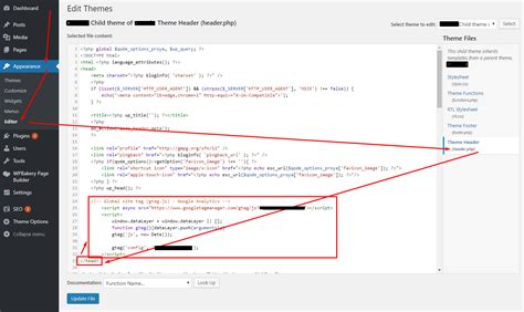 how to find google analytics code in wordpress