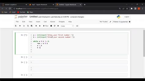 how to find hcf of two numbers in python