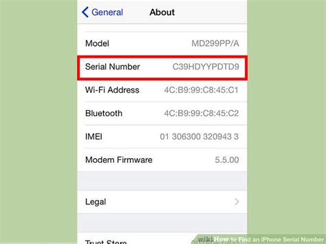 how to find iphone from serial number