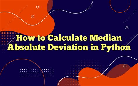 how to find mean absolute deviation in python