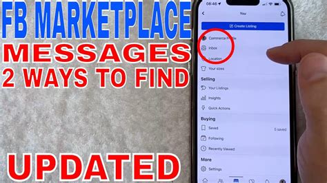 how to find messages on fb marketplace