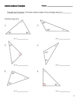 how to find missing variables in a triangle