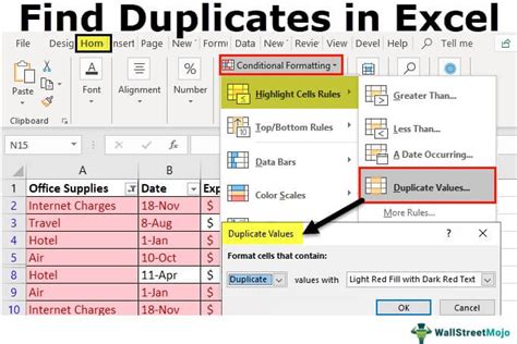 how to find multiple duplicates in excel