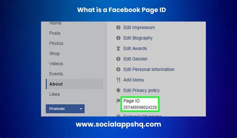 how to find my facebook page id