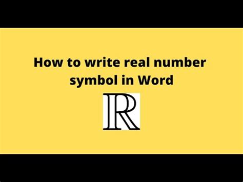 how to find number symbol in word
