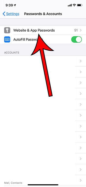 how to find passwords on iphone 11