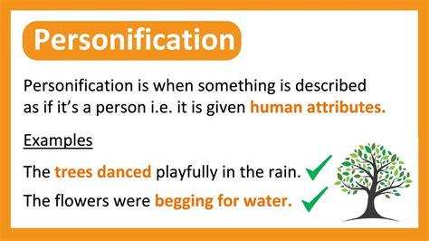 how to find personification in a text