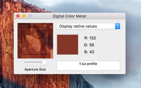 how to find rgb color code on mac