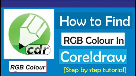 how to find rgb image in coreldraw