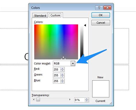 how to find rgb value in powerpoint