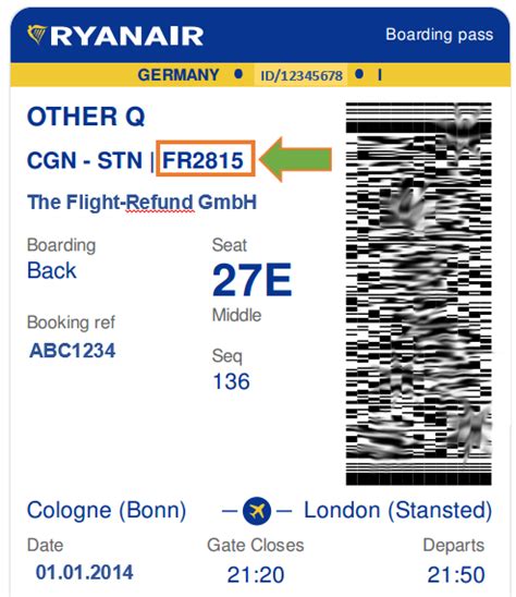 how to find ryanair airline code