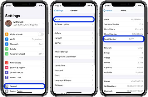 how to find serial number on iphone that won't turn on