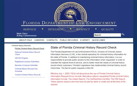 how to find someone's criminal record in florida