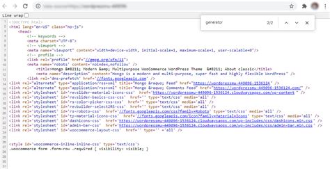 how to find source code in wordpress