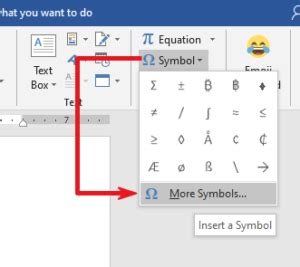 how to find square symbol in word