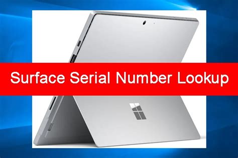 how to find surface serial number