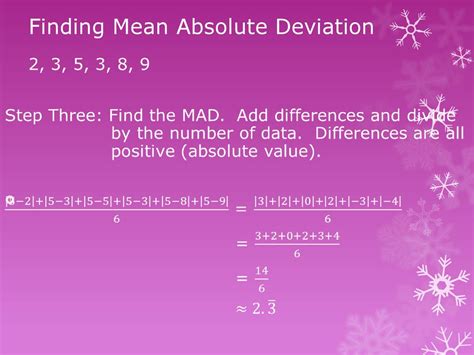 how to find the mean absolute deviation simple