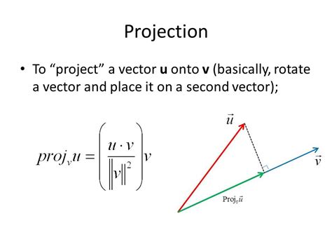 how to find the projection of a vector onto a line