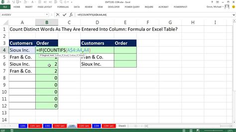 how to find the same word in excel