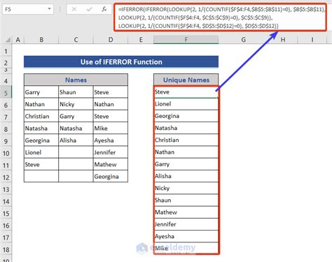 how to find unique values in different excel sheets