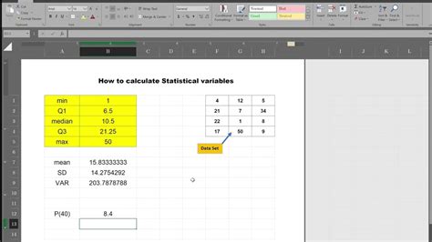 how to find variables in excel