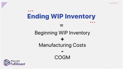 how to find work in progress inventory ending